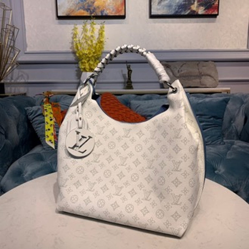 Louis Vuitton Carmel Mahina Bag 40cm Mahina Calf Leather Canvas Spring/Summer Collection M53188, White