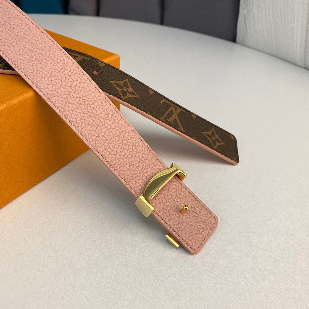 Louis Vuitton LV Initiales Belt Pink