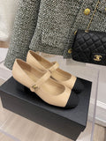 Chanel Sling Back 1.7 Inches Beige