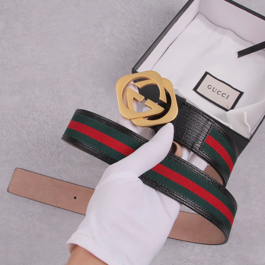 Gucci Belt With Double G Buckle Black