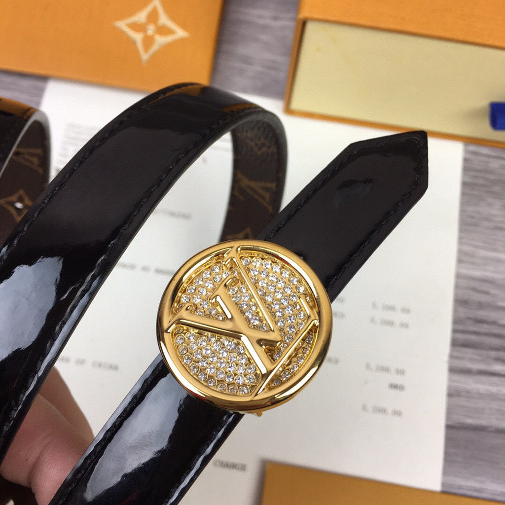 Louis Vuitton Cricle Reversible Belt Black