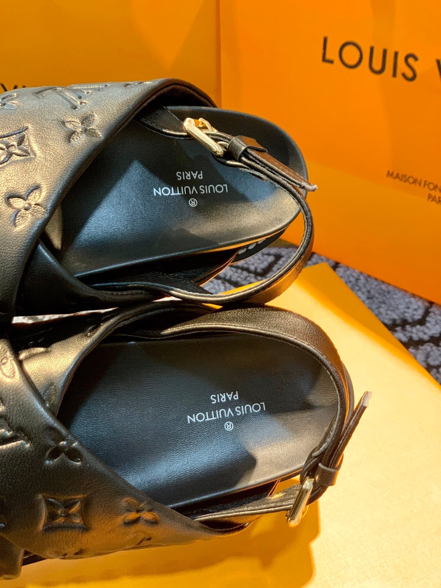 Louis Vuitton Paseo FlatComfort Sandal Black