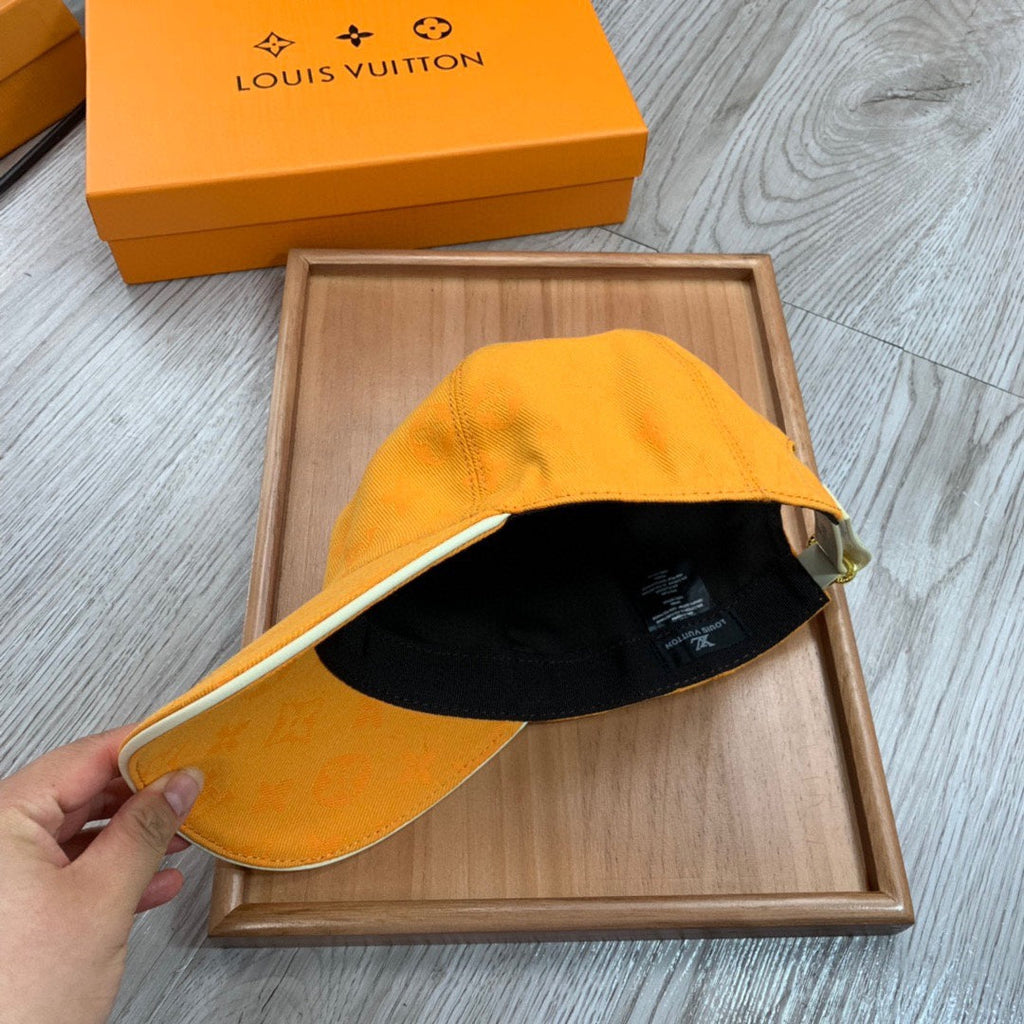 Louis Vuitton Orange Monogram Baseball Cap