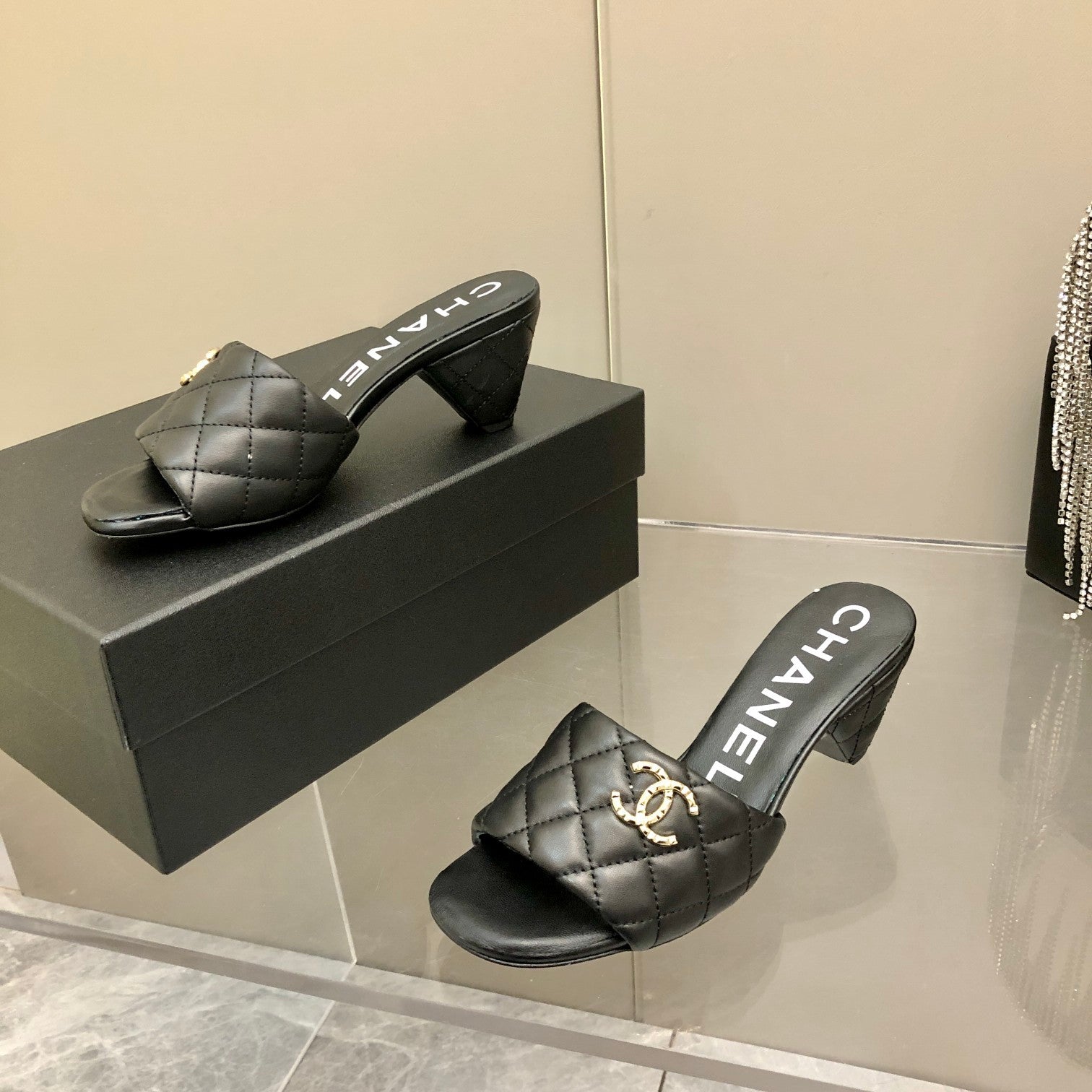 Chanel Mules Black