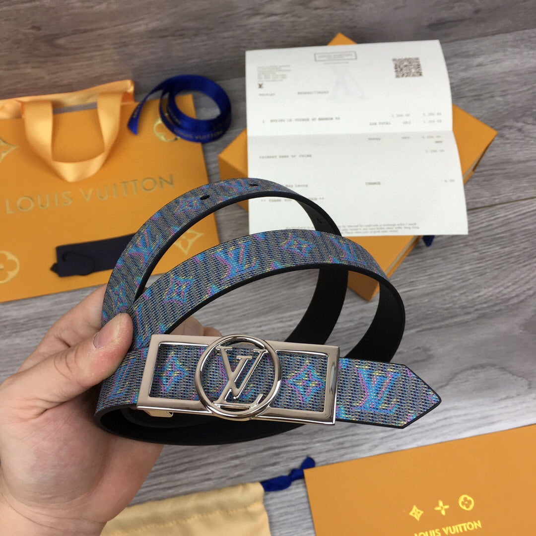 Louis Vuitton Dauphine Belt Blue