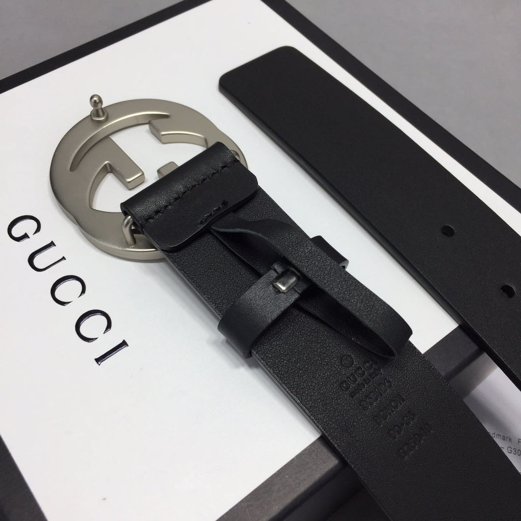 Gucci Belt With Double G Buckle Black