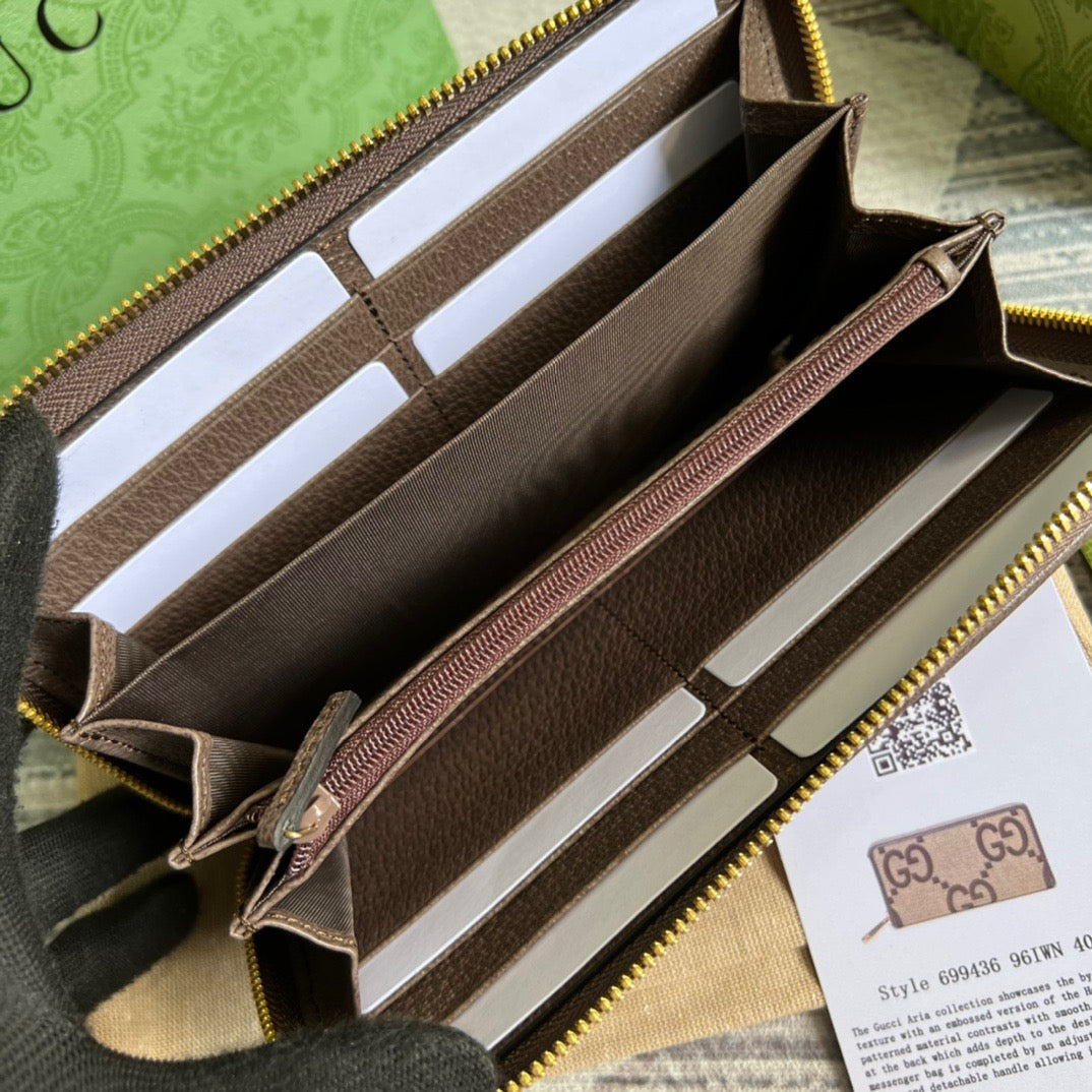 Gucci Ophidia GG Zip Around Wallet 19cm