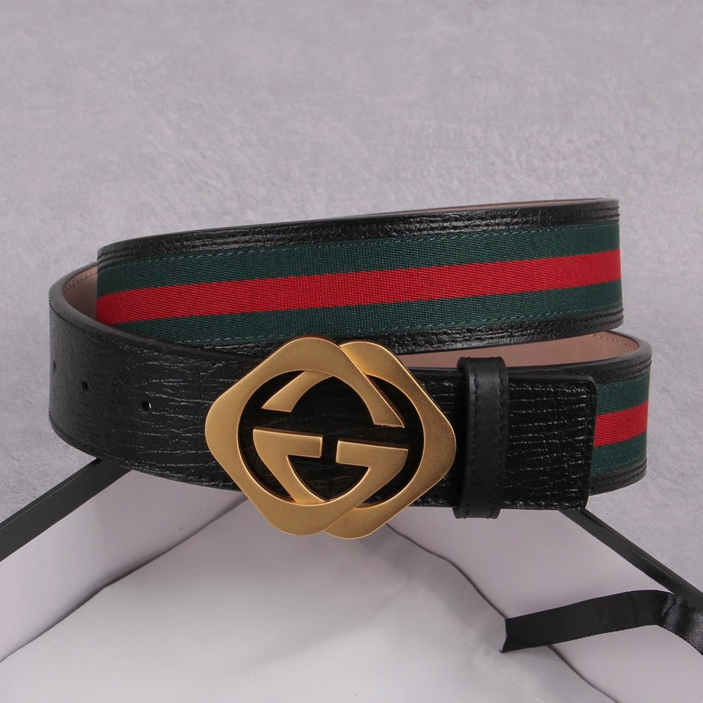 Gucci Belt With Double G Buckle Black