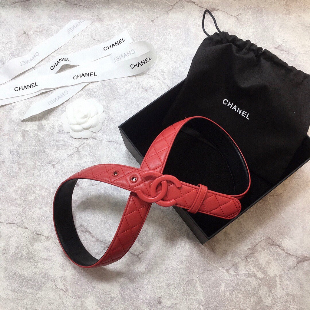 Chanel Belt With Double C Buckle