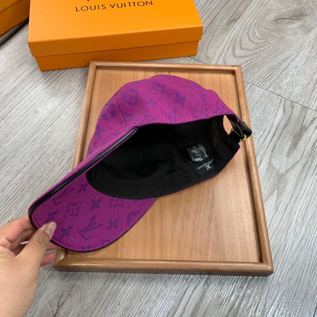 Louis Vuitton Purple Monogram Baseball Cap