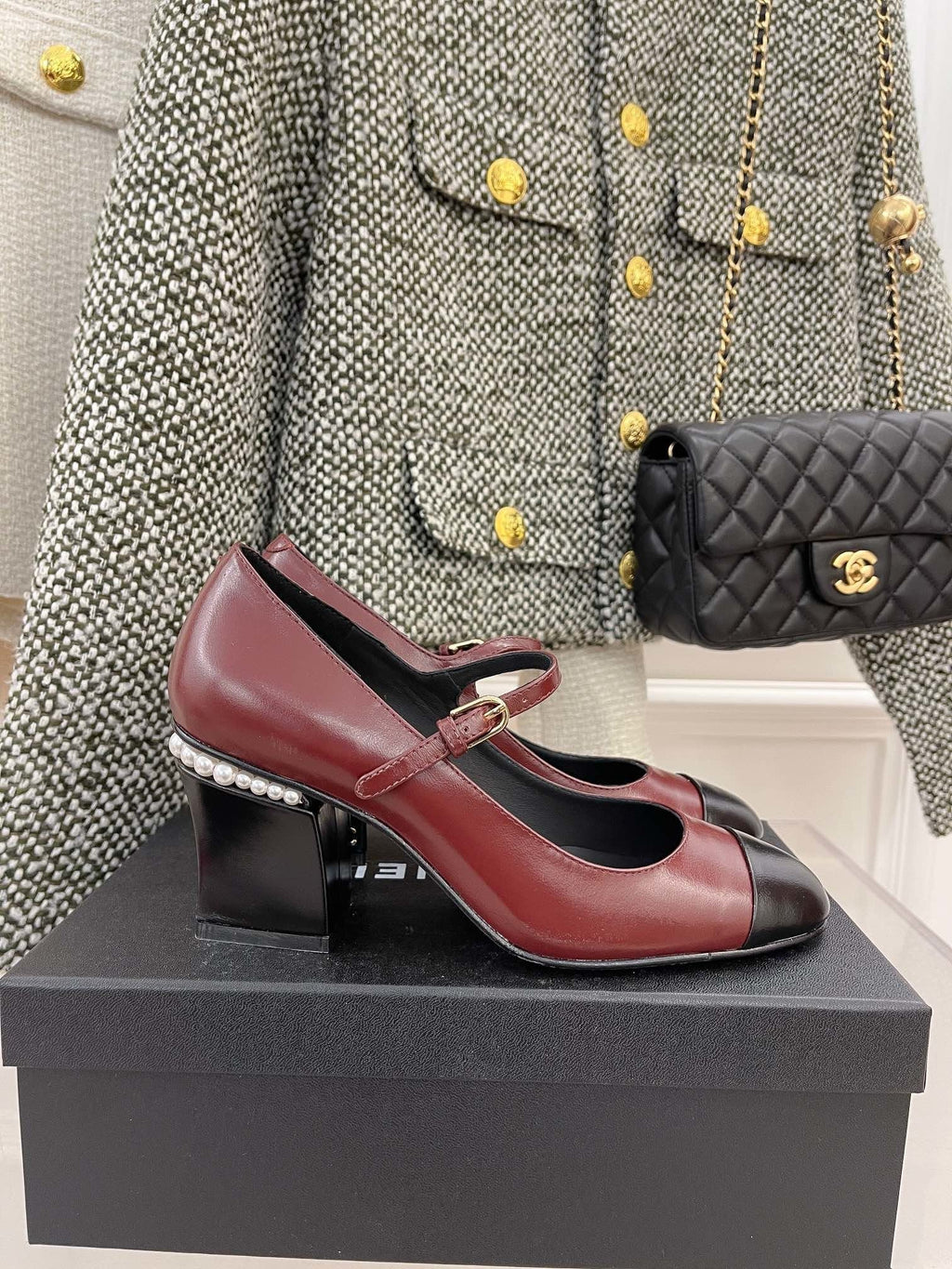 Chanel Open Shoes Red