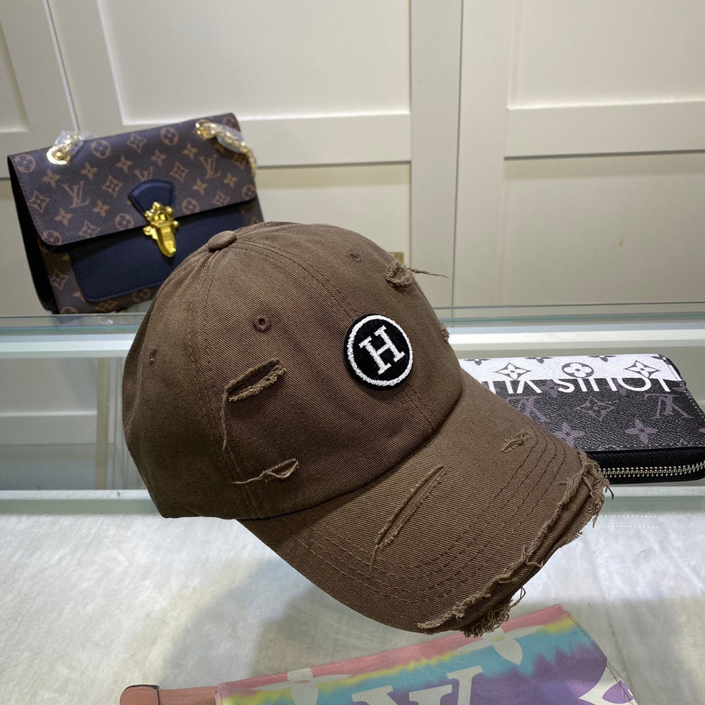 Hermes Davis H Primavera Cap Brown