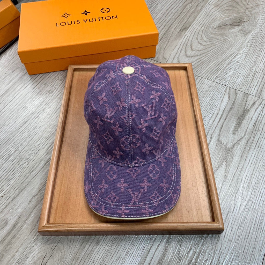 Louis Vuitton Dark Purple Monogram Baseball Cap