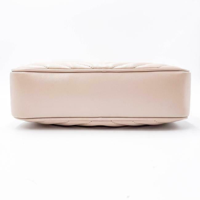 Saint Laurent Monogram Lou Camera Calfskin Matelasse Washed Light Pink Leather Shoulder Bag