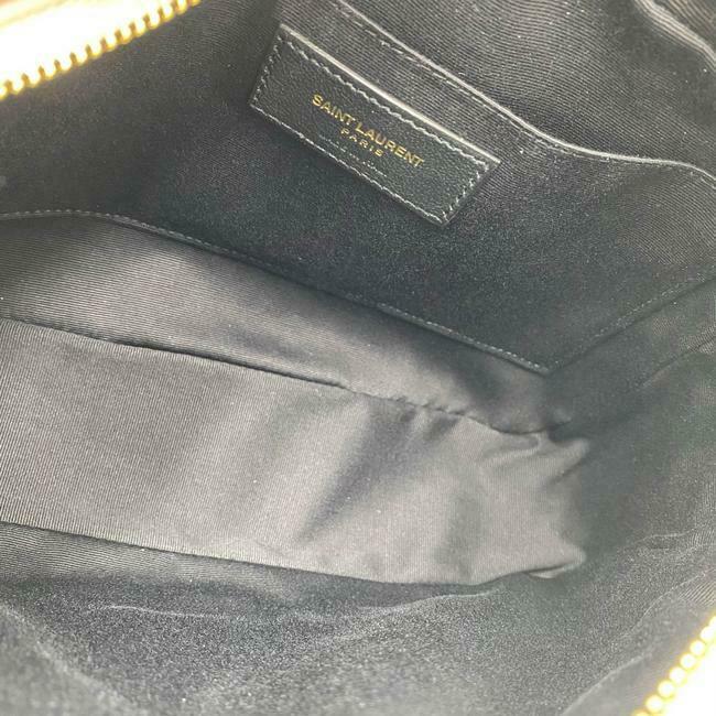 Saint Laurent Monogram Lou Camera Calfskin Matelasse Washed Light Pink Leather Shoulder Bag