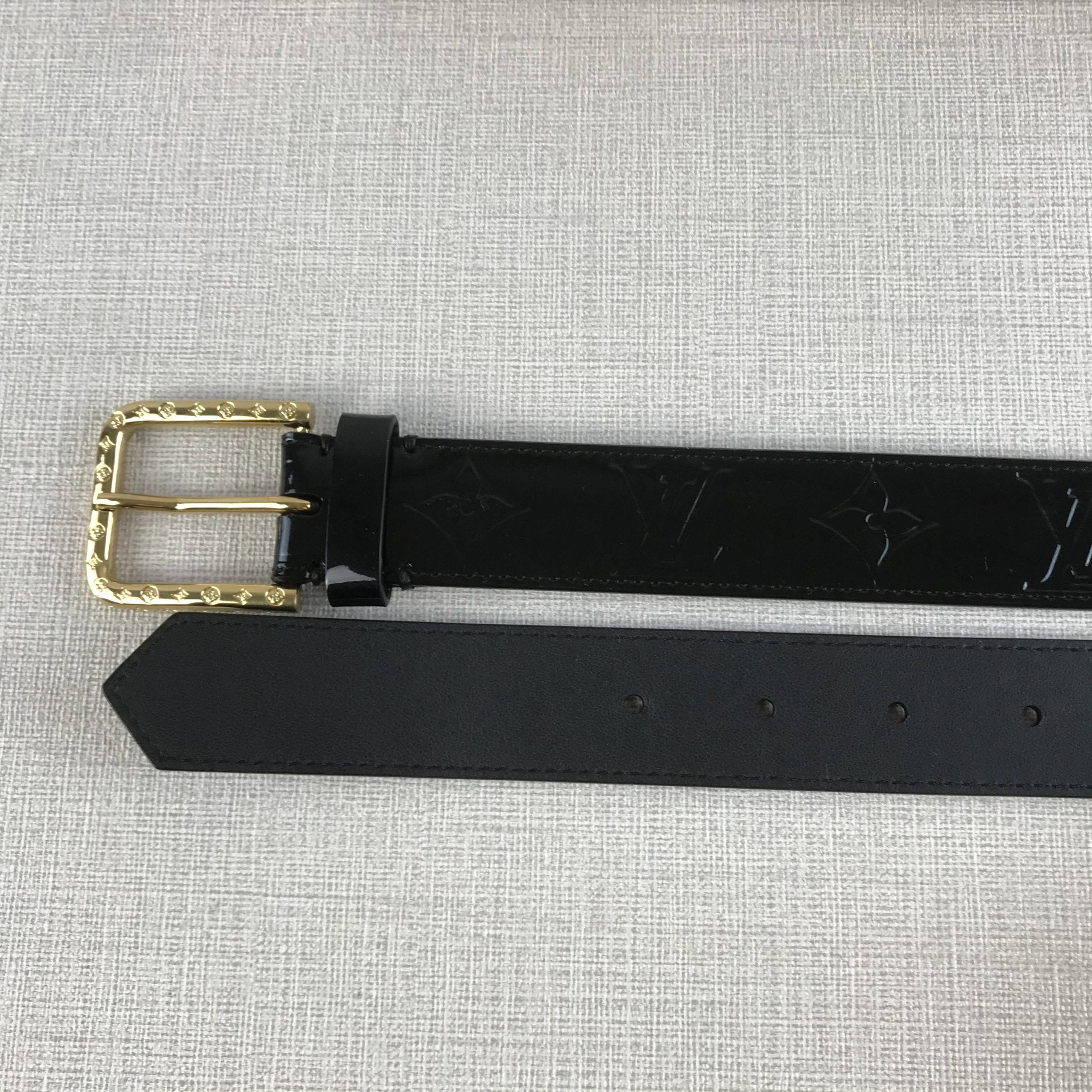 Louis Vuitton Square Iconic Belt Black