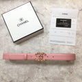 Chanel Belt With Double C Buckle Pink