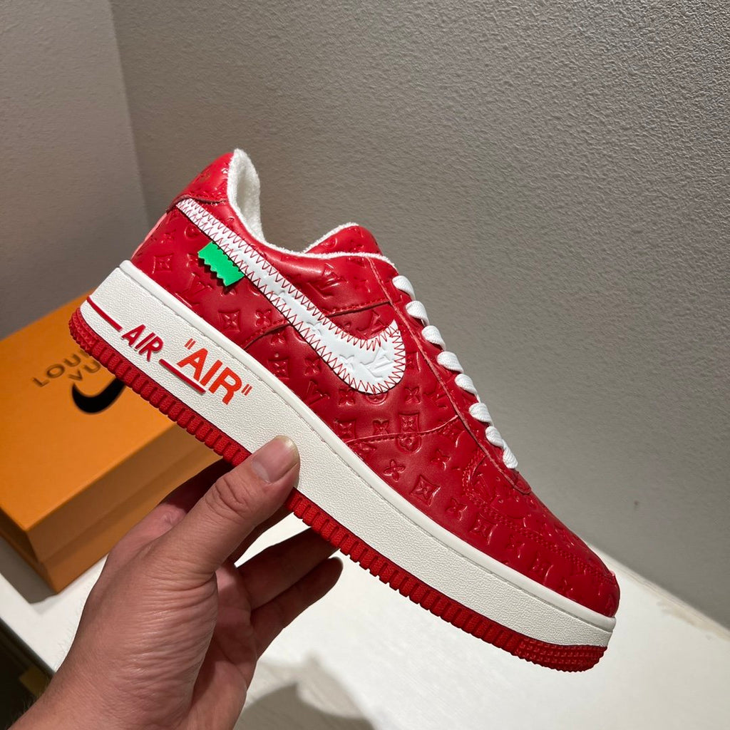 Louis Vuitton x Off-White x Nike Air Force 1 Red