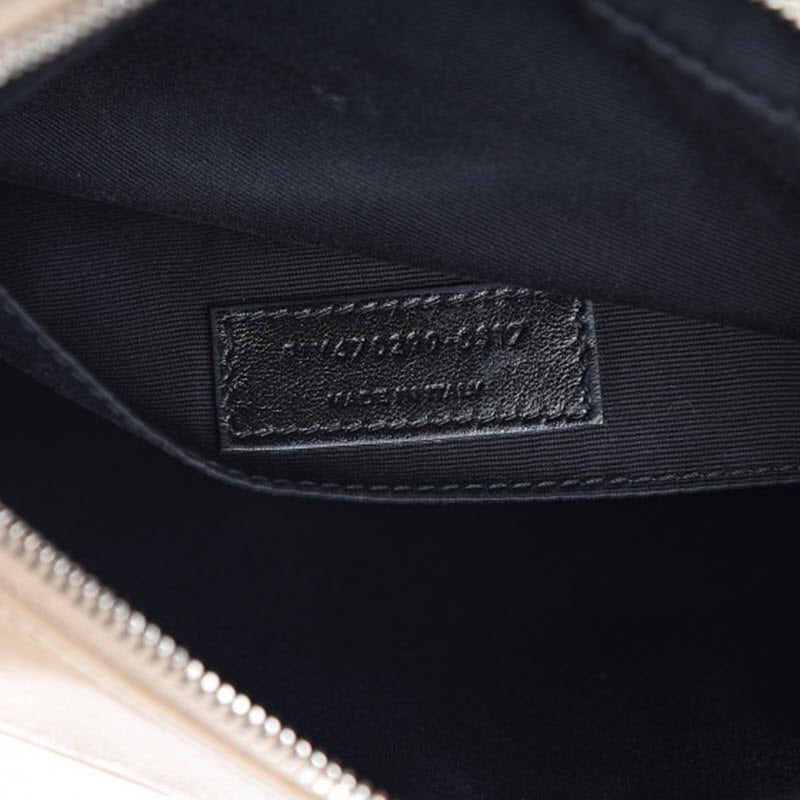 Saint Laurent Monogram Lou Camera Small Dark Beige Lambskin Leather Shoulder Bag