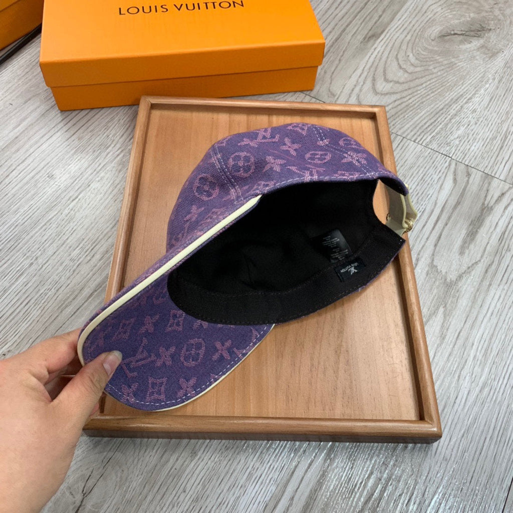 Louis Vuitton Dark Purple Monogram Baseball Cap