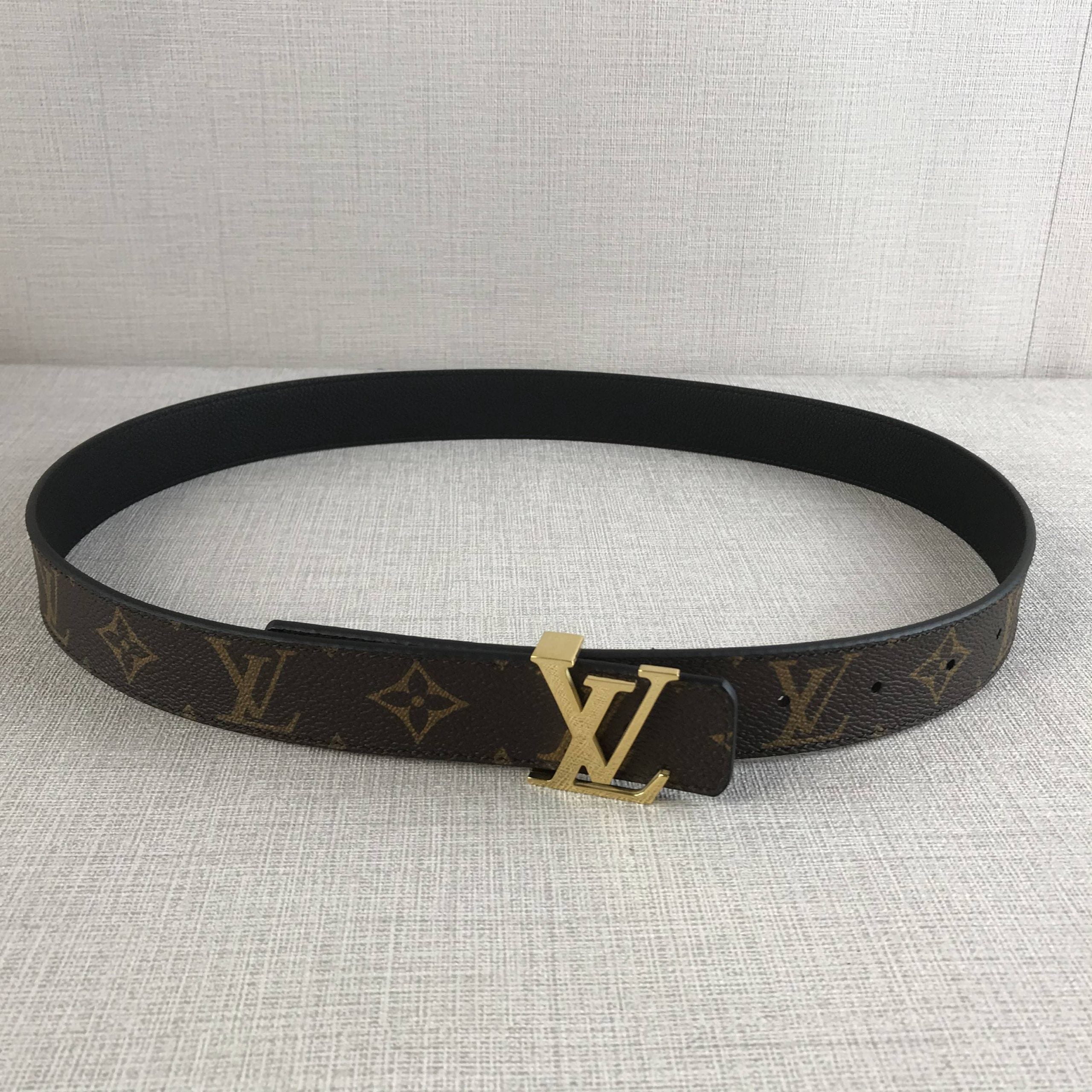 Louis Vuitton LV Initiales Reversible Belt Black
