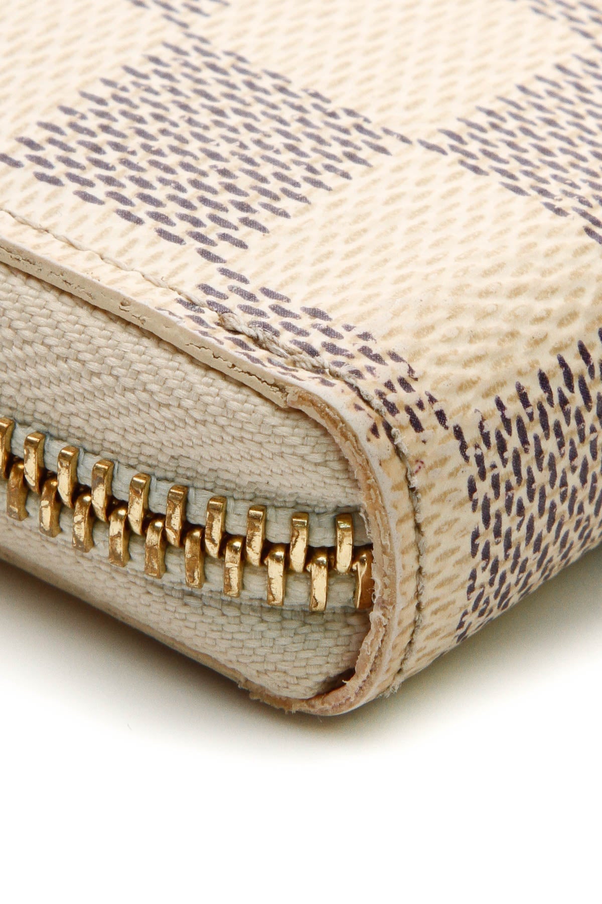 Clemence Wallet - Damier Azur/Rose Ballerine