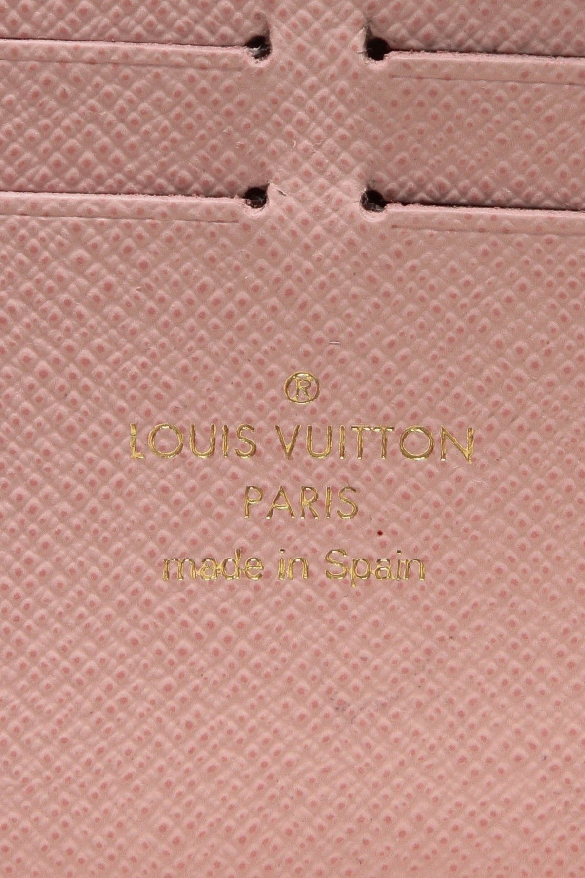 Clemence Wallet - Damier Azur/Rose Ballerine
