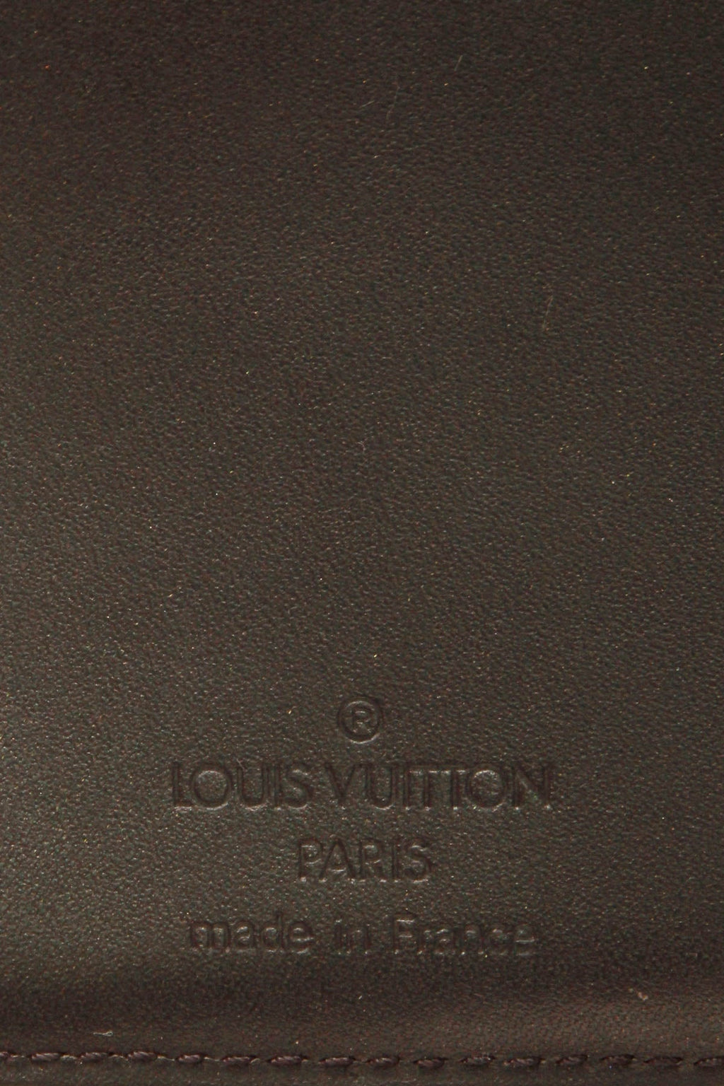 Monogram Mat French Wallet - Dark Gray