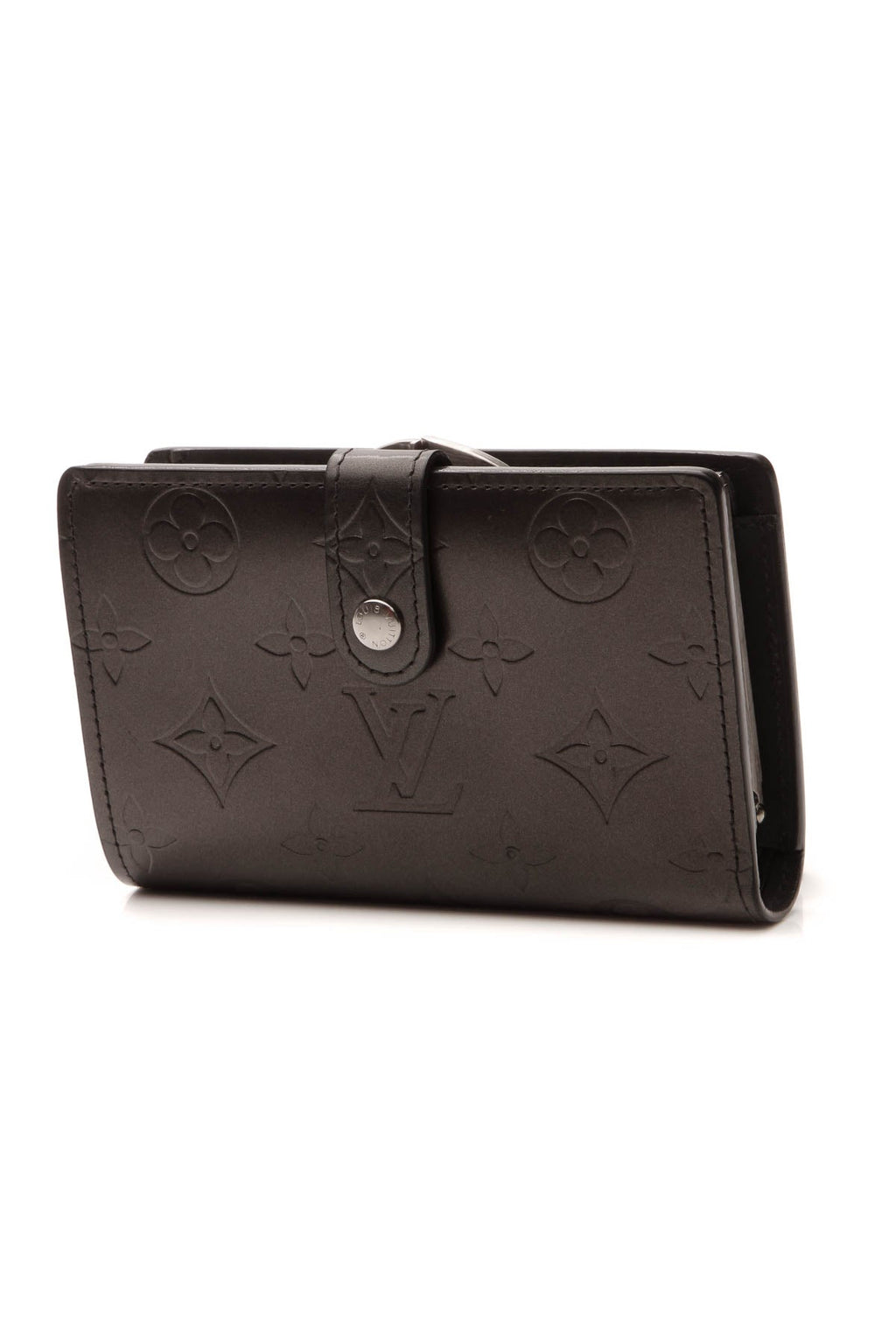 Monogram Mat French Wallet - Dark Gray
