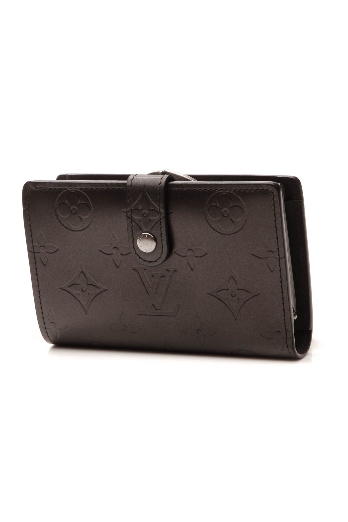 Monogram Mat French Wallet - Dark Gray