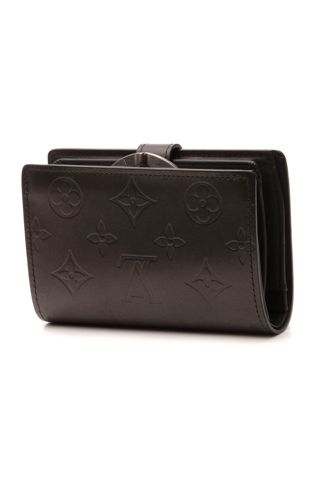 Monogram Mat French Wallet - Dark Gray