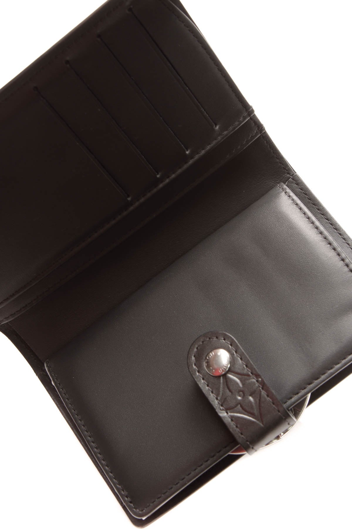 Monogram Mat French Wallet - Dark Gray