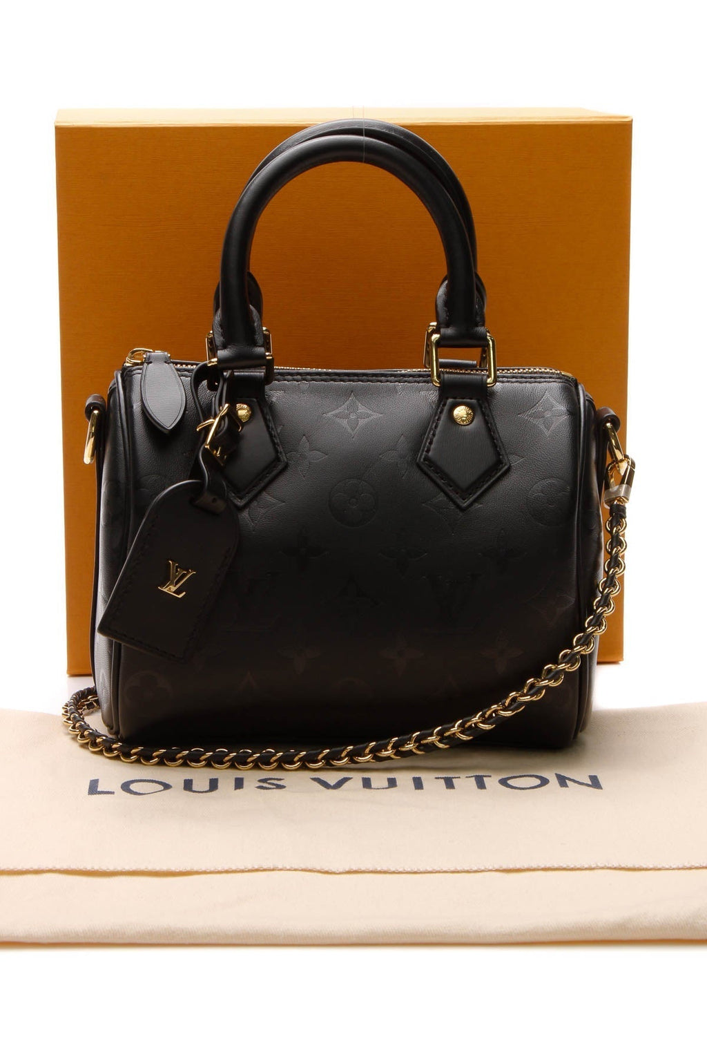 Speedy BB Bandouliere Bag - Black Monogram Ink