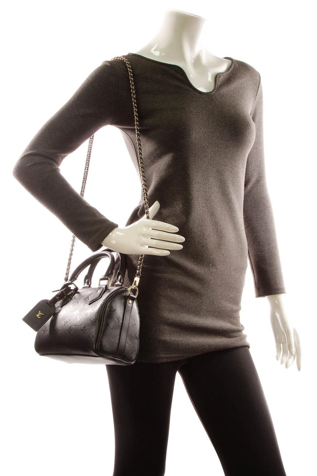 Speedy BB Bandouliere Bag - Black Monogram Ink