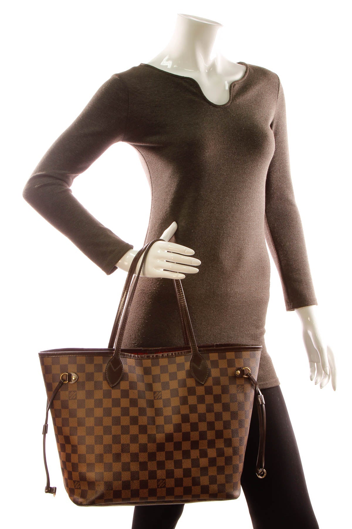 Neverfull MM Tote Bag - Damier Ebene