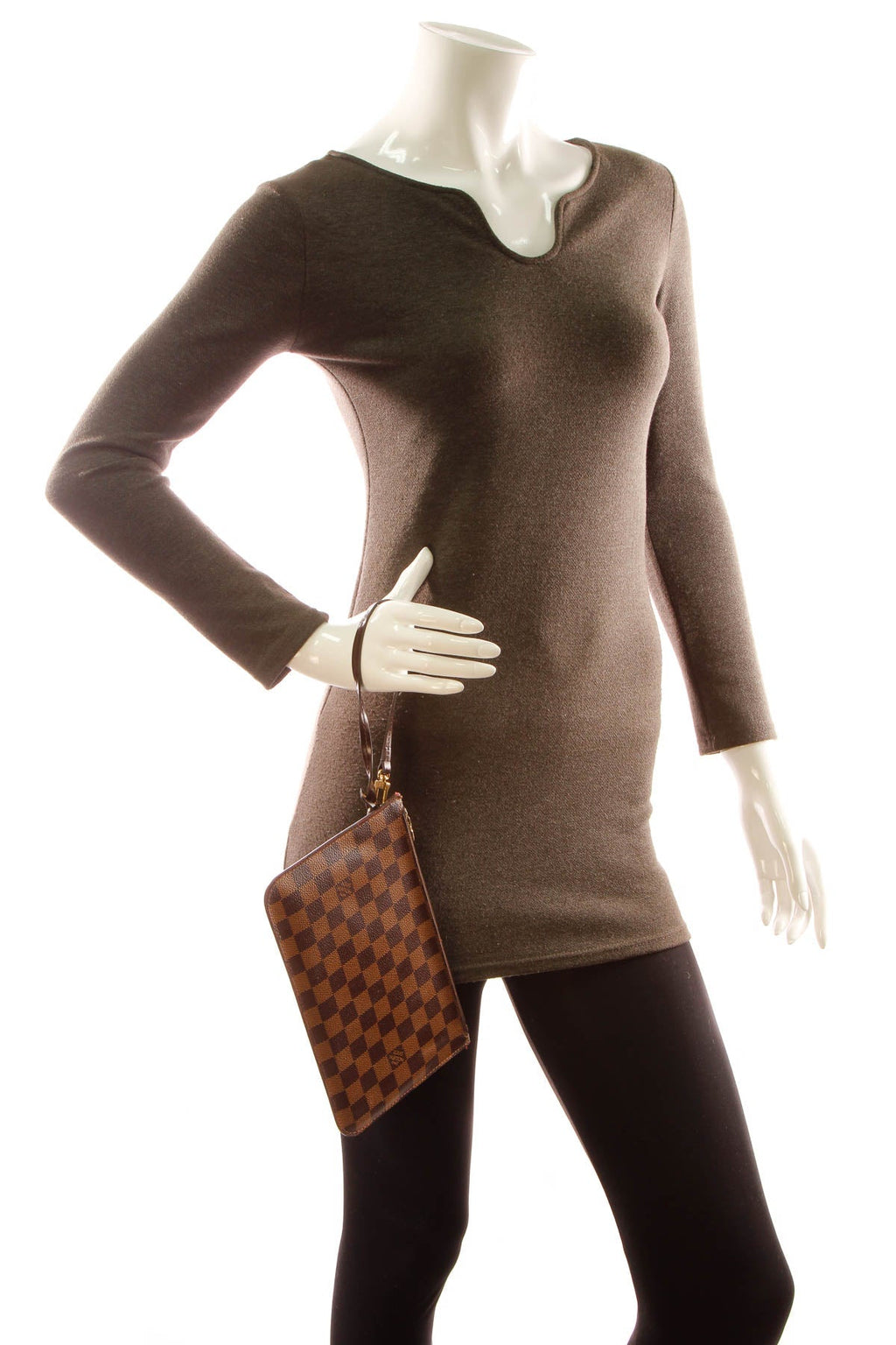 Neverfull Pouch Wristlet - Damier Ebene