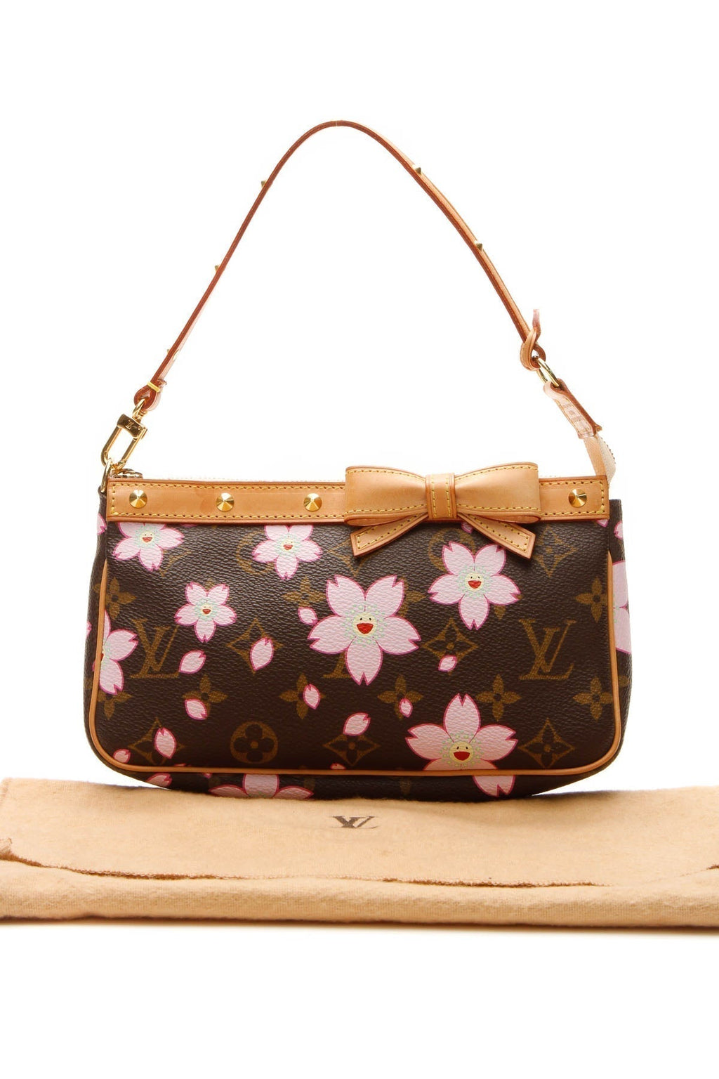 Cherry Blossom Pochette Accessories Bag - Monogram