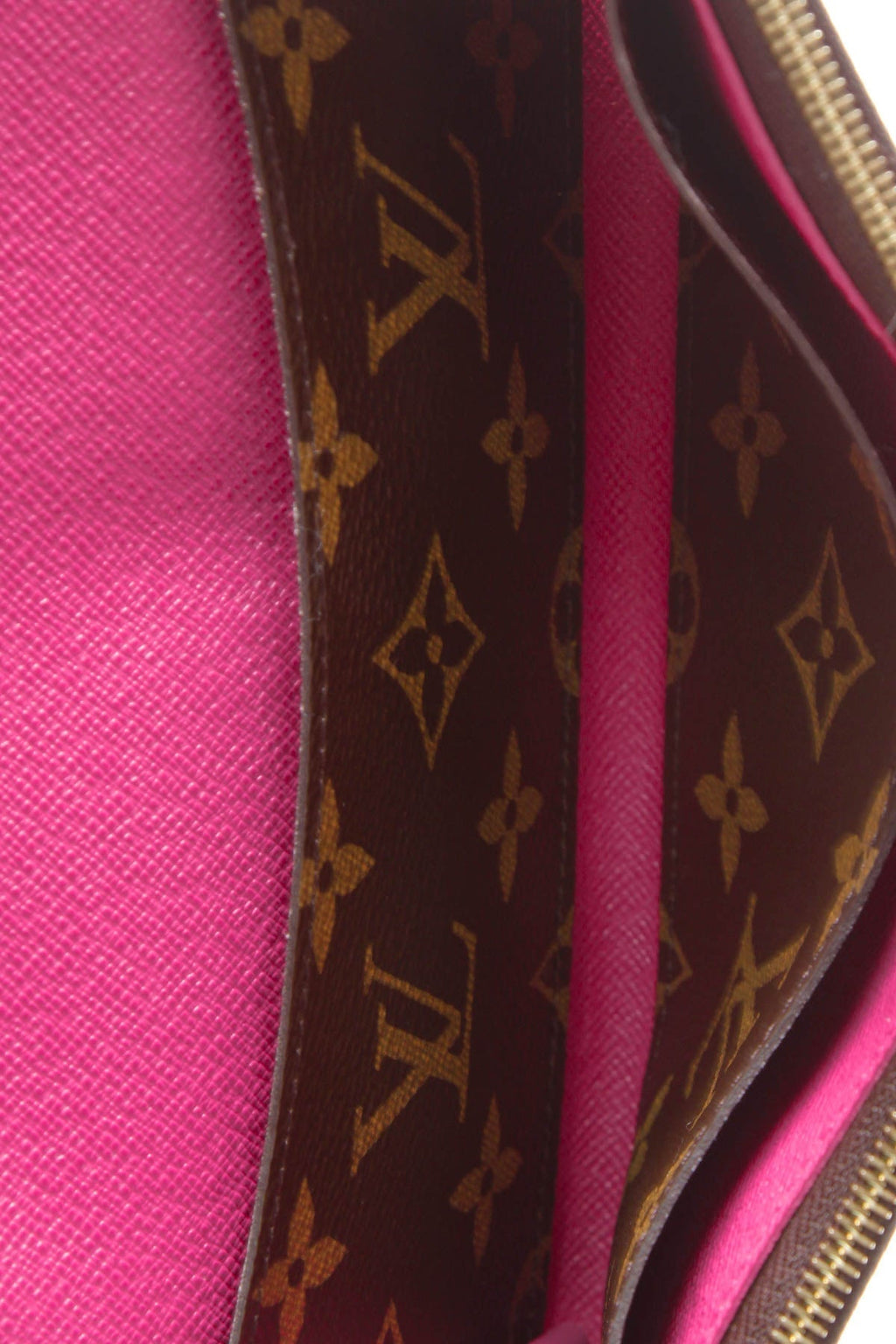 Emilie Wallet - Monogram/ Fuchsia