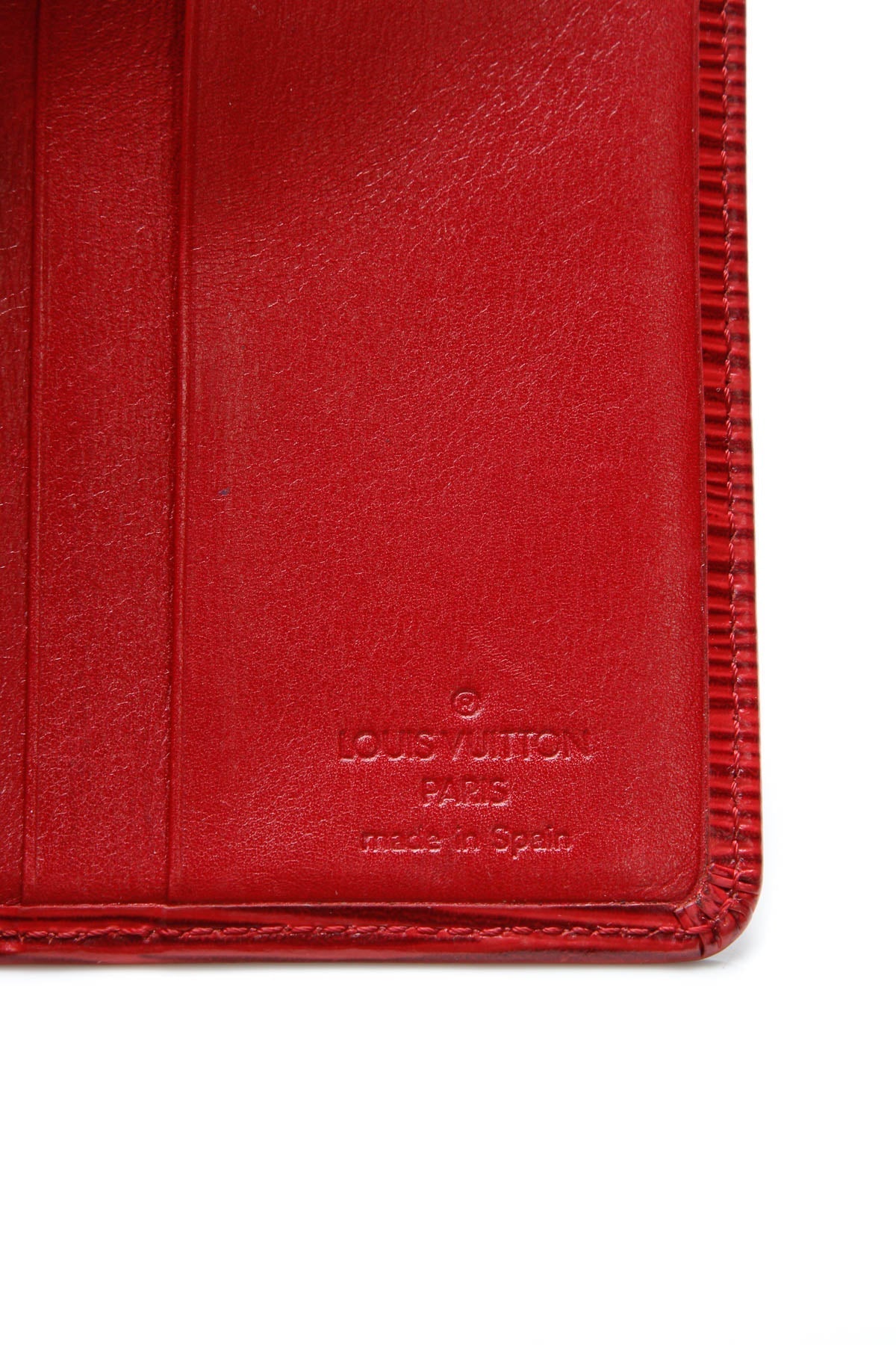 Vintage Epi Billfold Wallet - Red