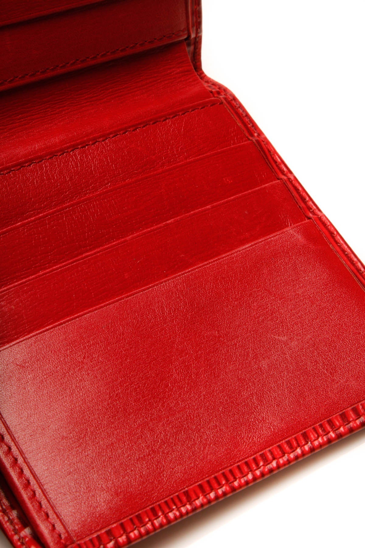 Vintage Epi Billfold Wallet - Red