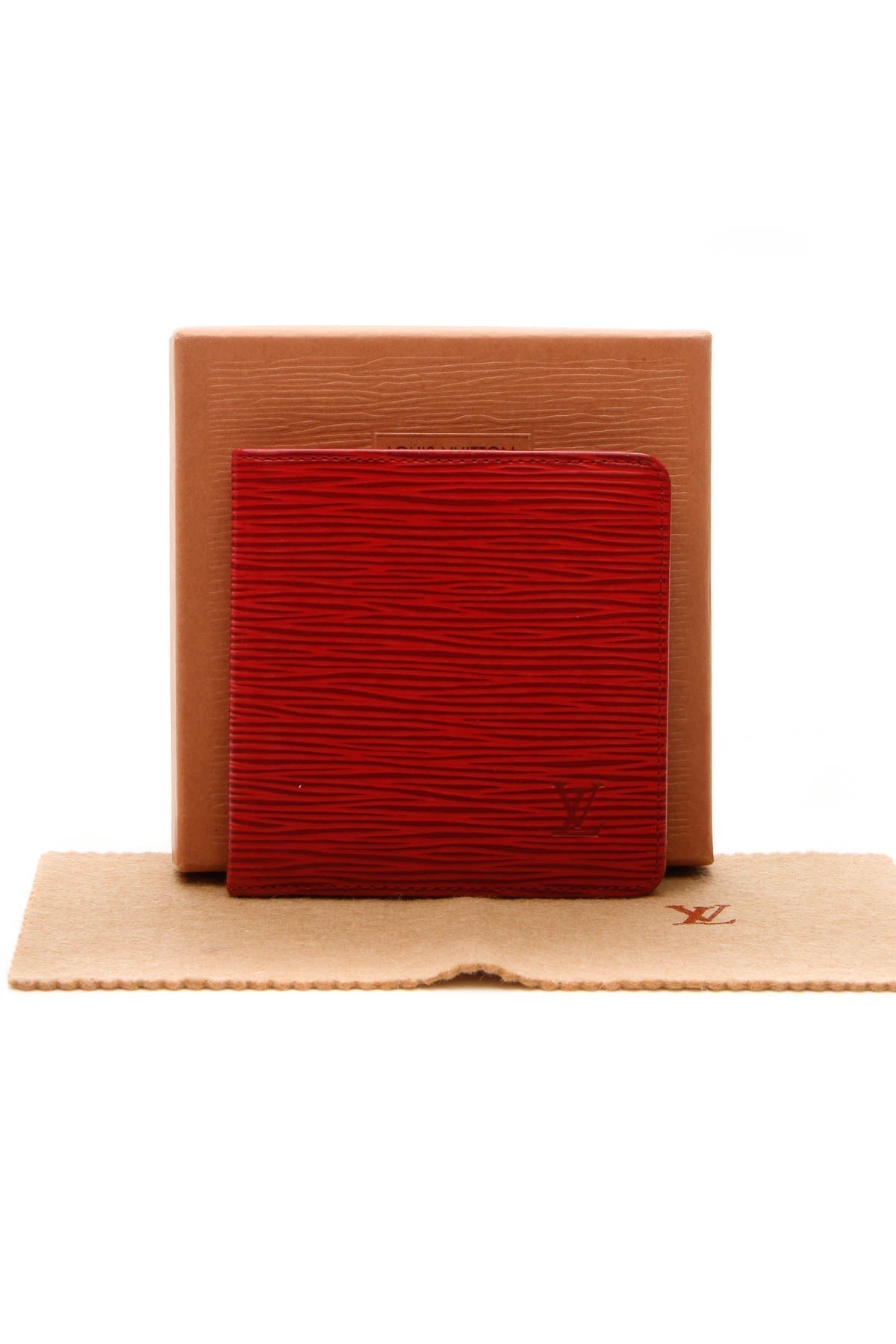 Vintage Epi Billfold Wallet - Red