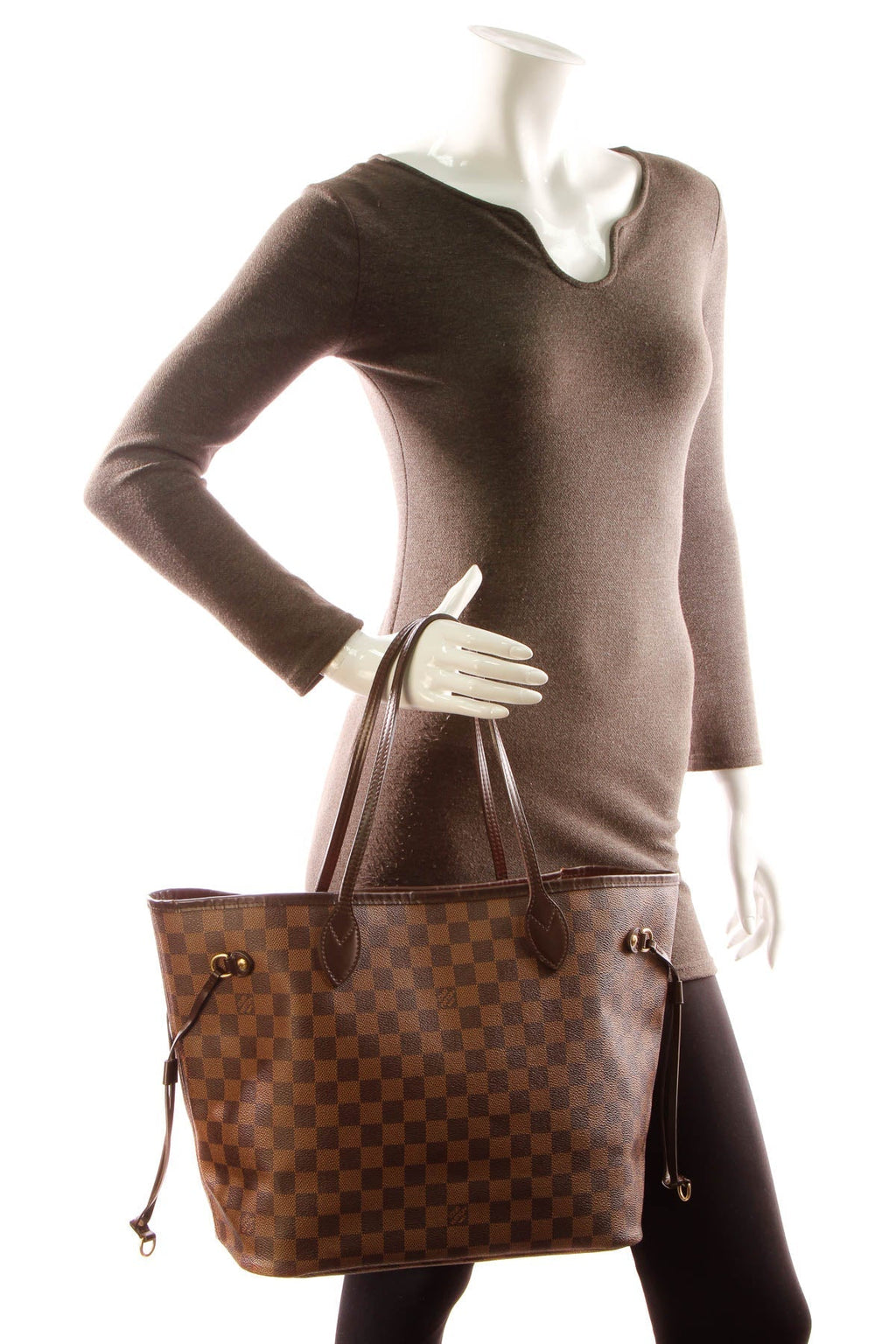 Neverfull MM Tote Bag - Damier Ebene