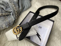 Gucci Belt With Double G Buckle Black