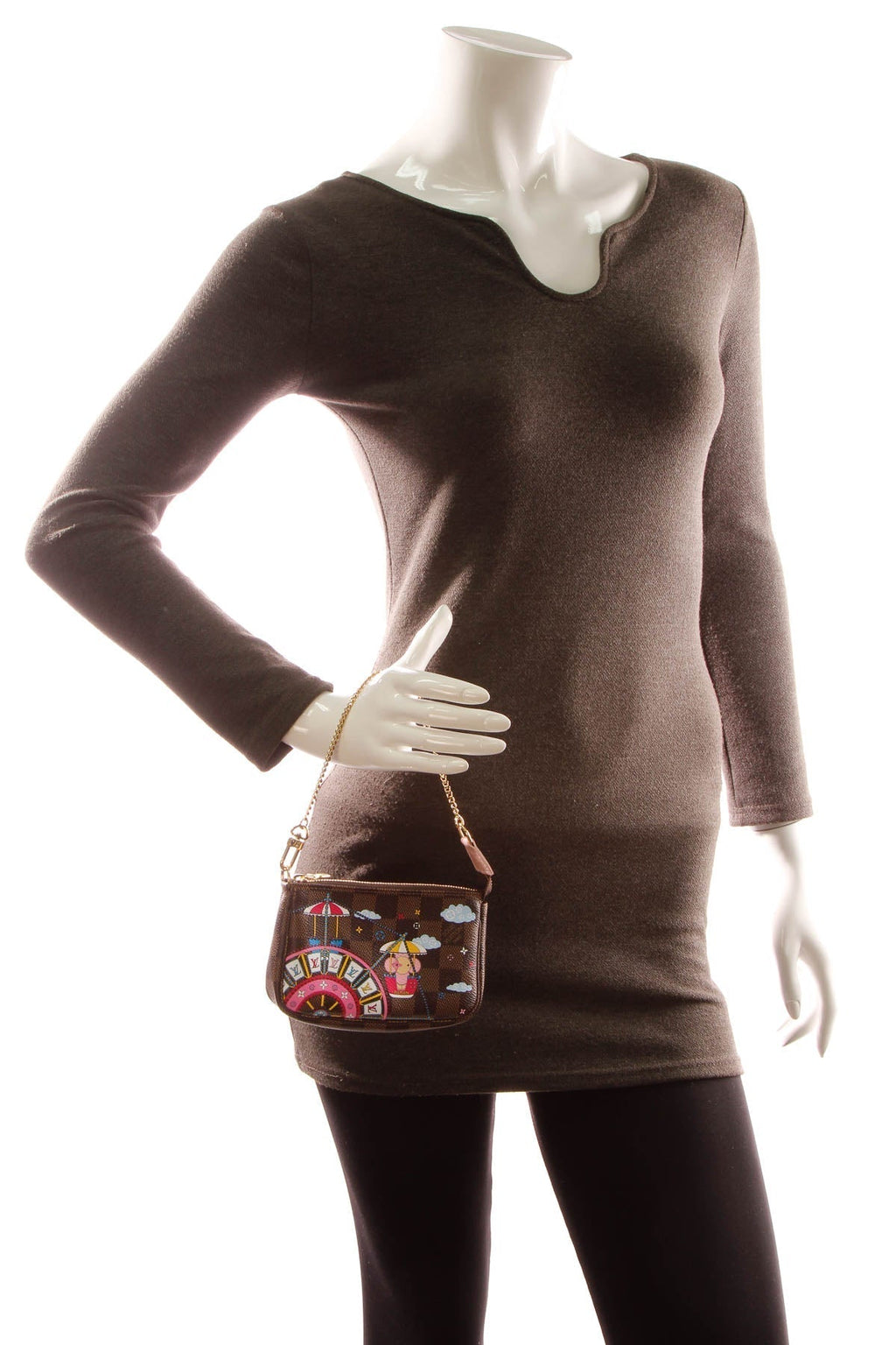 Christmas 2020 Mini Pochette Accessories - Damier Ebene
