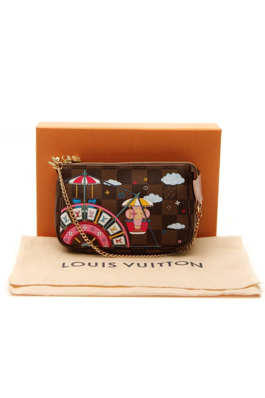 Christmas 2020 Mini Pochette Accessories - Damier Ebene