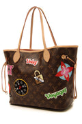 Patches Neverfull MM Tote Bag - Monogram