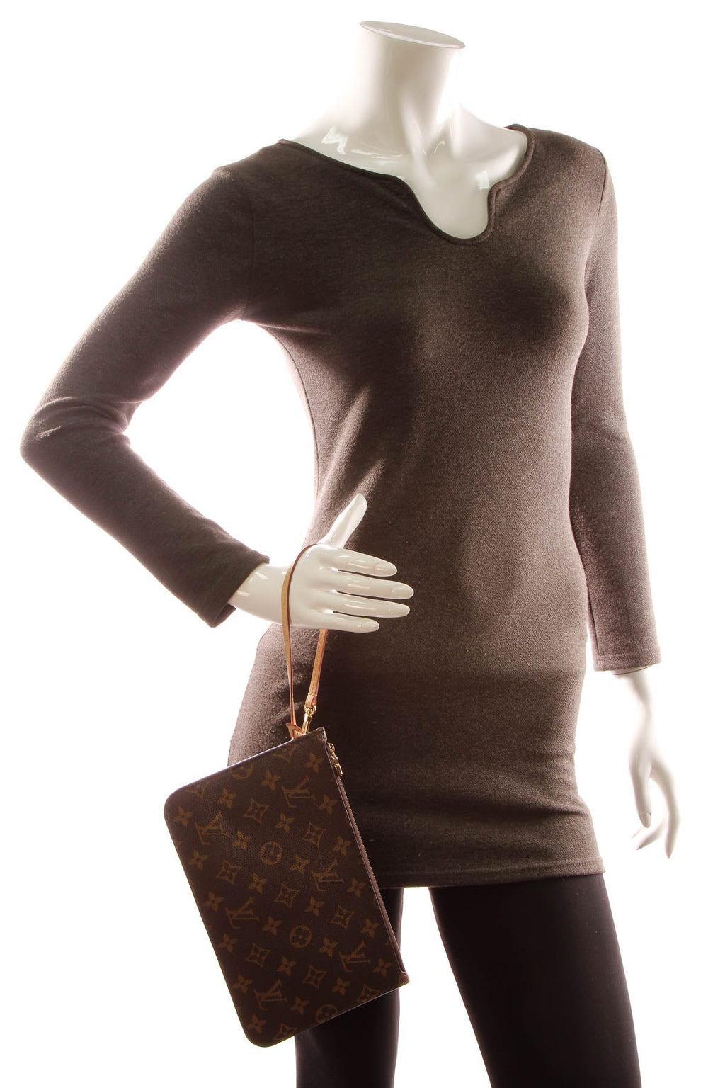 Neverfull Pouch Wristlet - Monogram