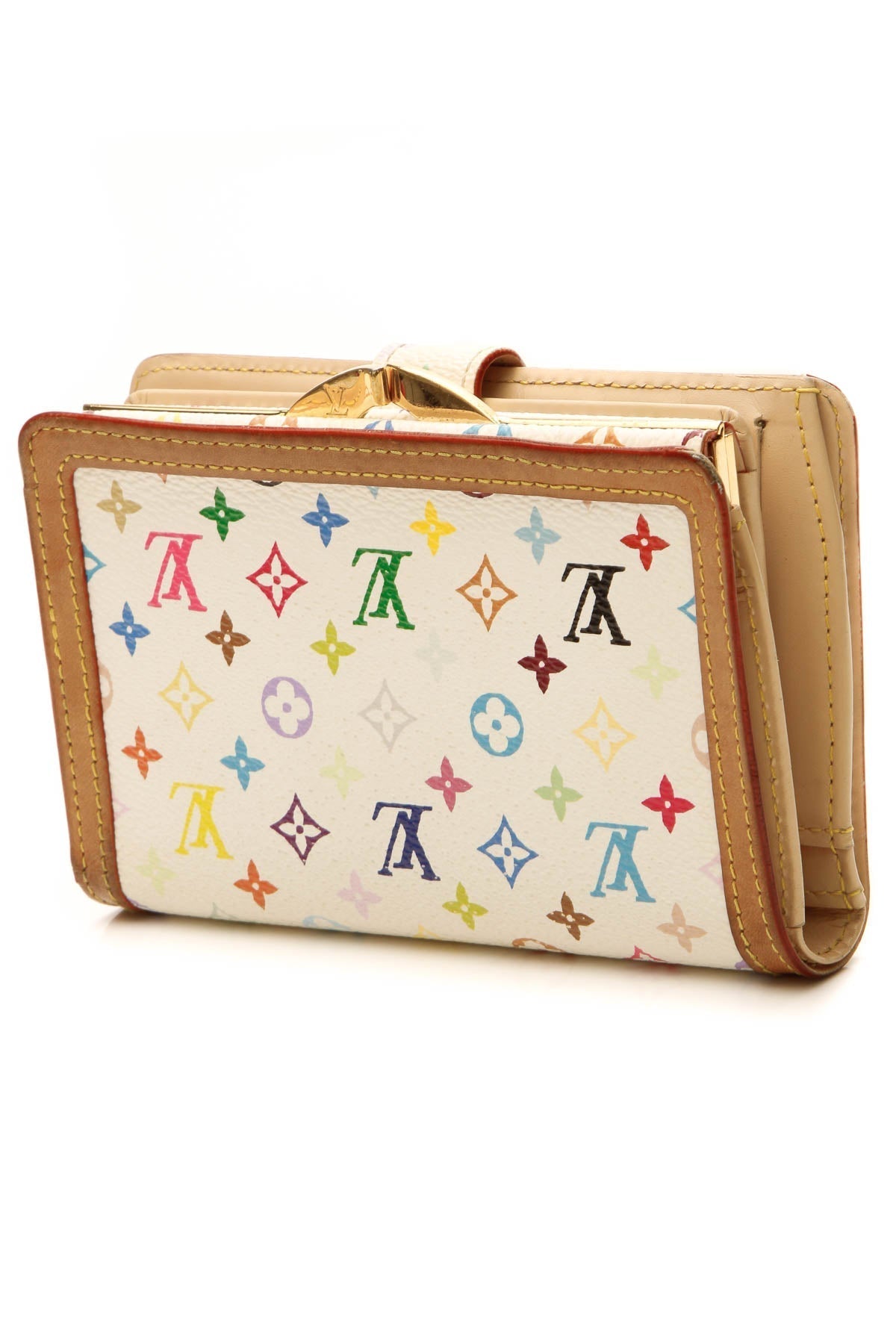 Billets Viennois Wallet - White Multicolore Monogram