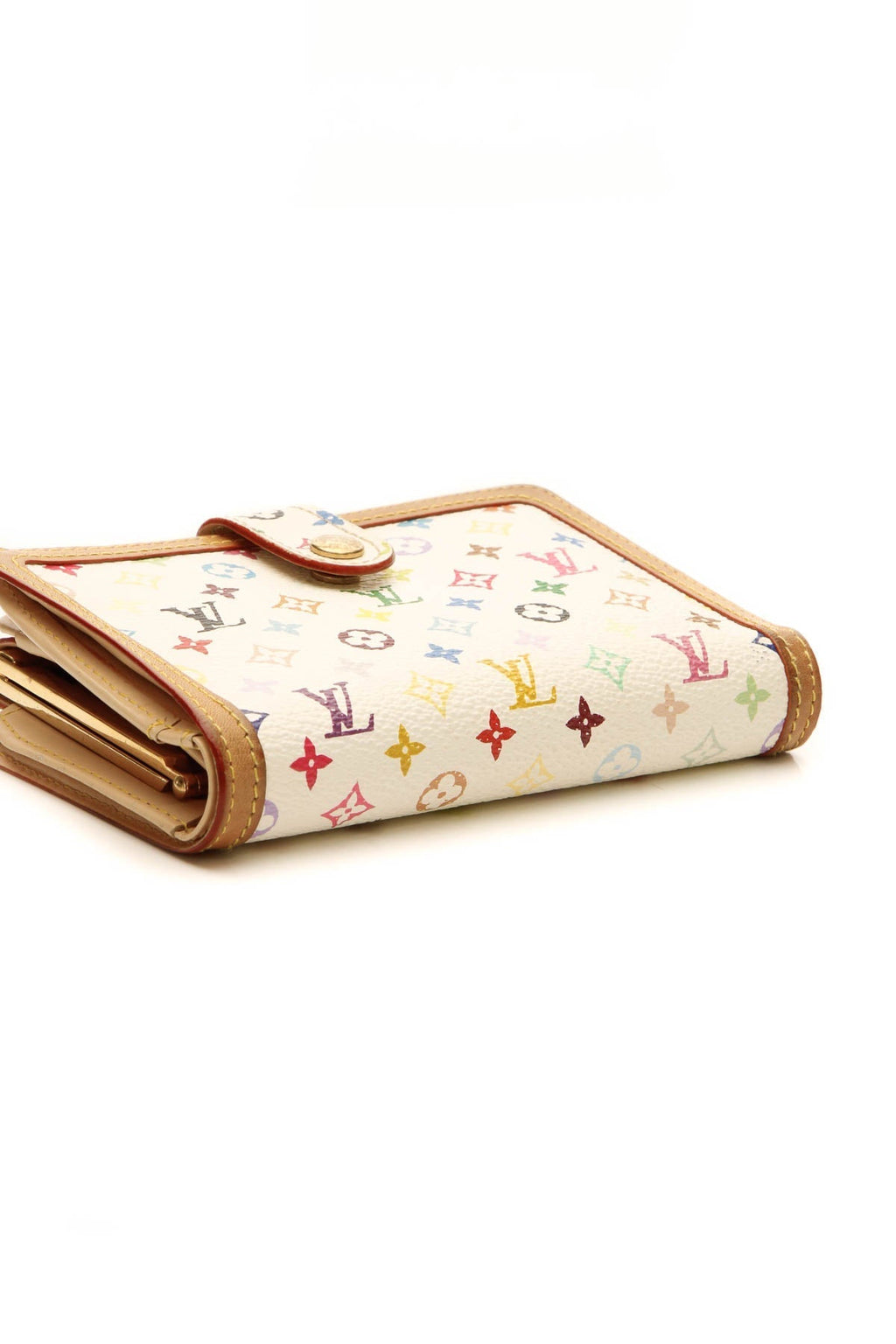 Billets Viennois Wallet - White Multicolore Monogram