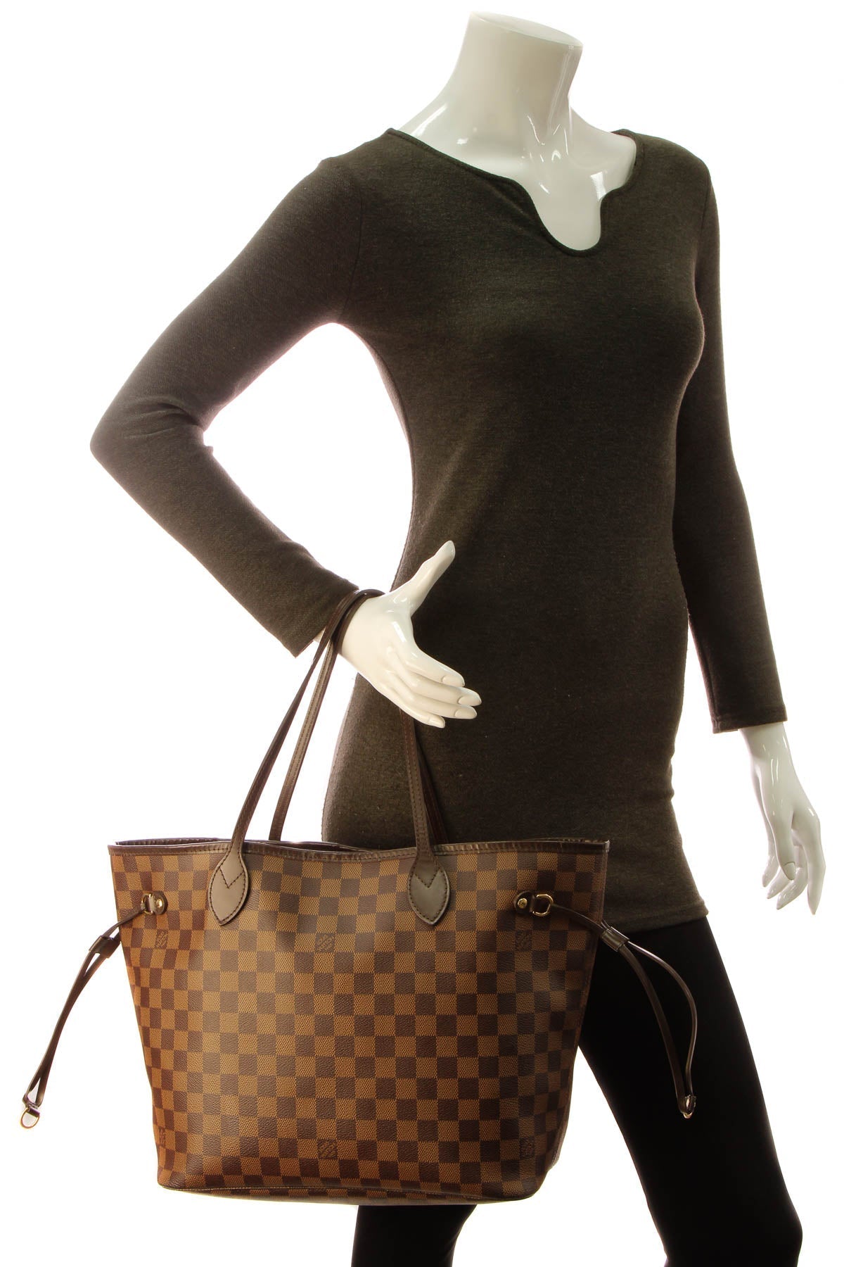 Neverfull MM Tote Bag - Damier Ebene